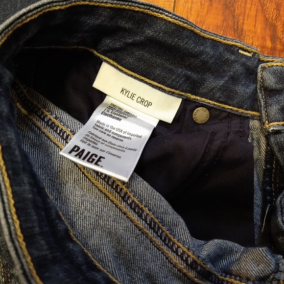 PAIGE Kylie Crop Blue Jeans Women's Size 25 - Picture 5 of 6